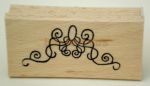 Eckmotiv Girlande - Stempel B8057